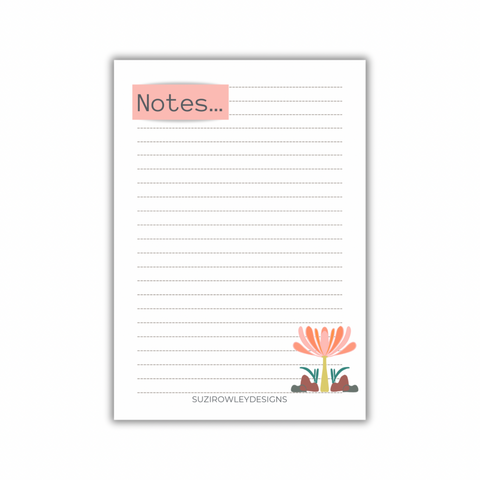 Notes - Floral Pattern