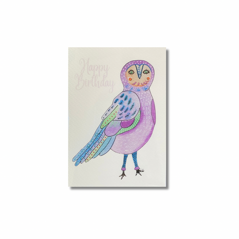 Stepping Out Owl Card