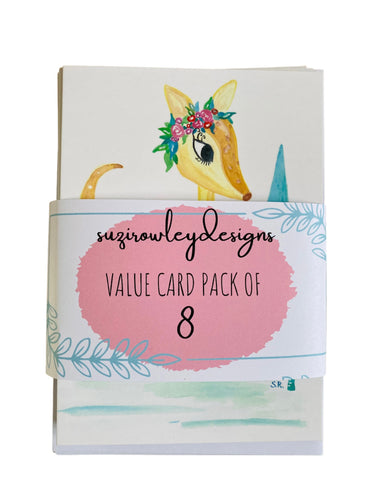 Little Deer Card Pack 8