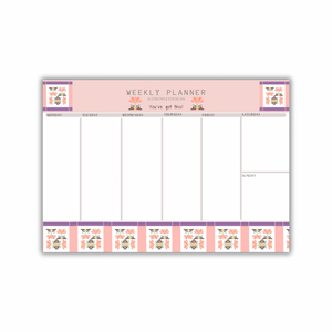 Weekly Planner - Floral Pattern