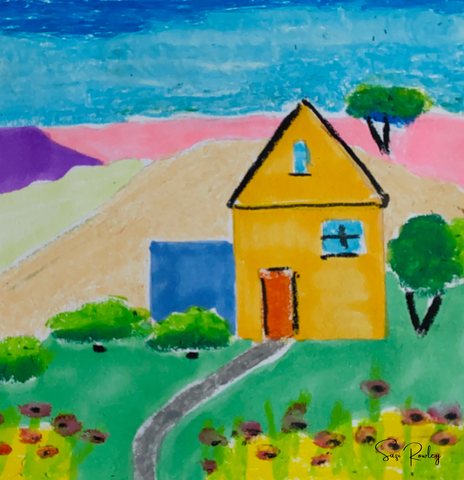 PRINT - The Yellow House