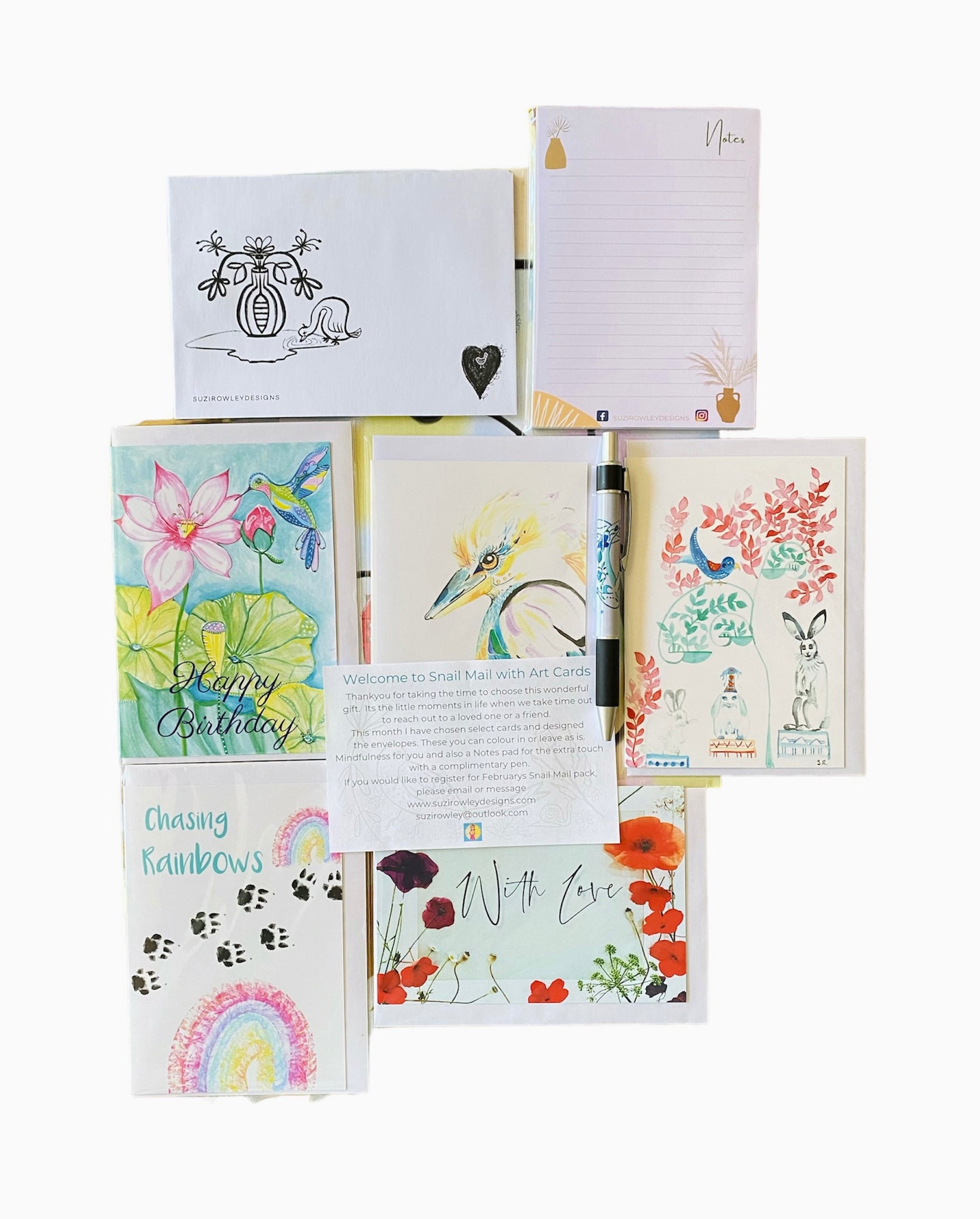 Snail Mail with Art Cards