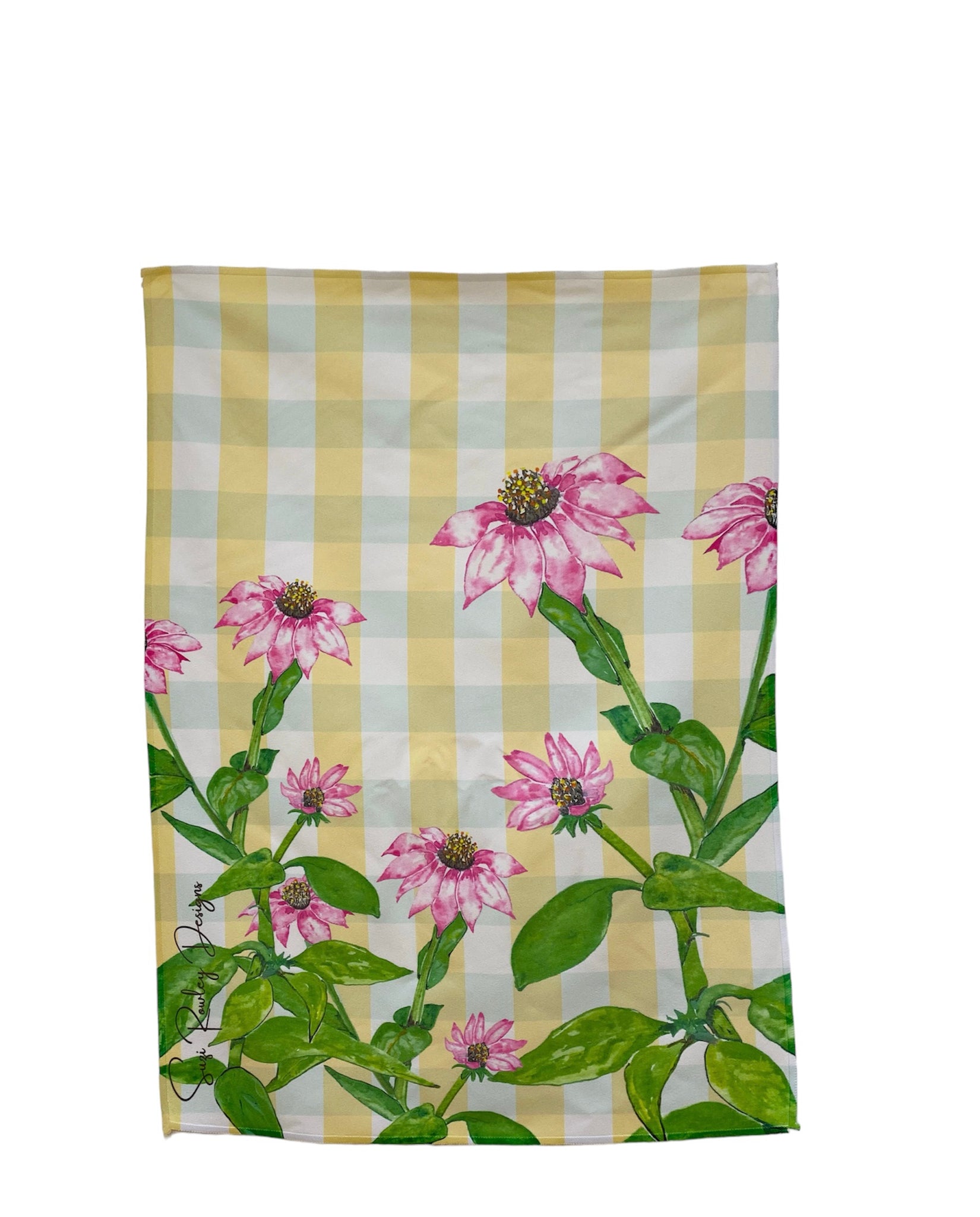 TEA TOWEL - Echinacea Microfibre