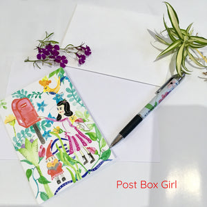 Post Box Girl Card